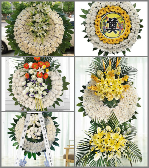 广东湛江市廉江市横山镇谭福村花圈速递